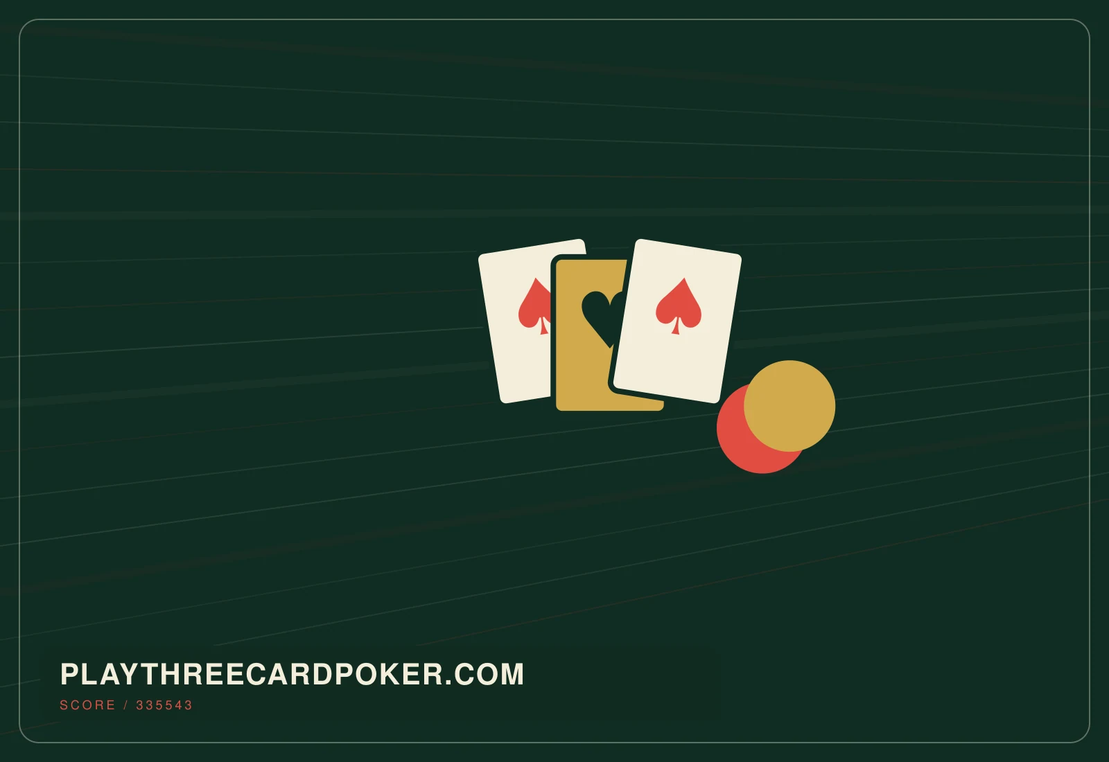 Abstract editorial artwork created for playthreecardpoker.com